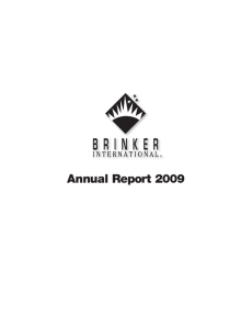 annual report 2009 - Brinker International