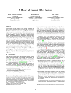 A Theory of Gradual Effect Systems