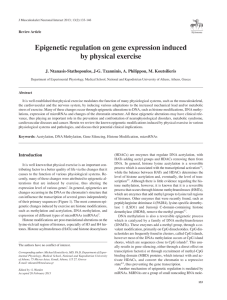 Epigenetic regulation on gene expression induced by physical