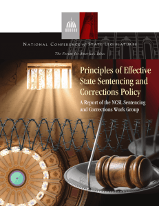 Principles of Effective State Sentencing and Corrections Policy