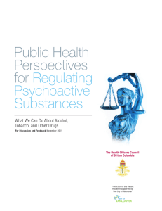 Public Health Perspectives for Regulating Psychoactive Substances