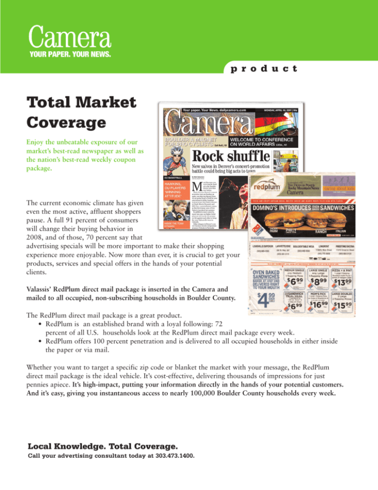 Total Market Coverage Boulder Daily Camera