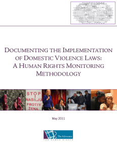 DOCUMENTING THE IMPLEMENTATION OF DOMESTIC