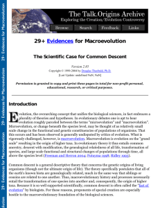 29+ Evidences for Macroevolution