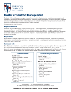 Master of Contract Management - American Graduate University