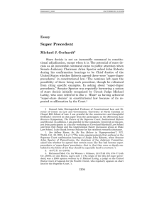 Super Precedent - Minnesota Law Review