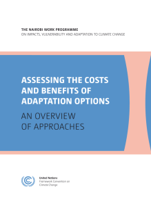 assessing the costs and benefits of adaptation options an