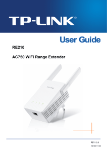 RE210 AC750 WiFi Range Extender - TP-Link