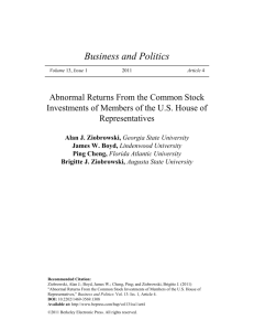 Abnormal Returns From the Common Stock