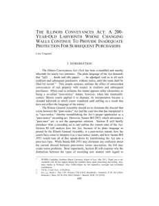 the illinois conveyances act: a 200- year