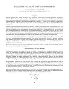 1 CALCULATING LOADABILITY LIMITS OF DISTANCE RELAYS
