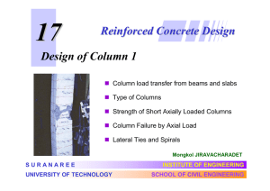 Reinforced Concrete Design Design of Column 1