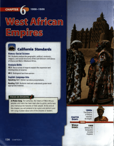 CH 6 West African Empires - Chino Valley Unified School District