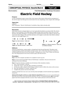 Electric Forces and Fields - Dean Baird's Phyz Home Page