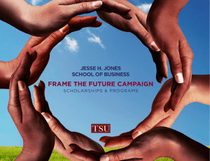 jesse h. jones school of business frame the future campaign