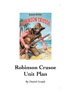 Robinson Crusoe Unit Plan - Daniel Grajek's Website