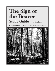 The Sign of the Beaver - Rainbow Resource Center