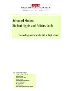 Advanced Studies Student Rights and Policies Guide