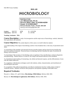 microbiology - Pepperdine University