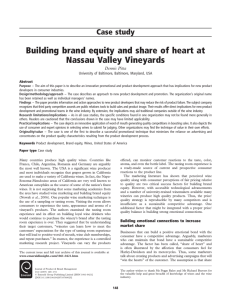 Building brand equity and share of heart at Nassau Valley Vineyards