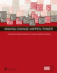 making change happen: power - Popular Education South Africa