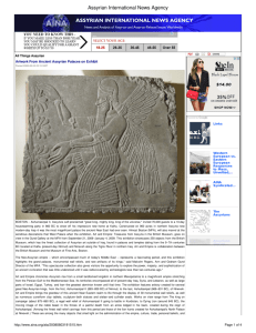 Artwork From Ancient Assyrian Palaces on Exhibit