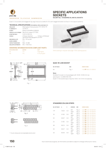 pGa, BGa and plcc sockets - PRECI