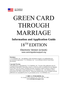 GREEN CARD THROUGH MARRIAGE