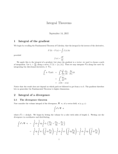 Integral Theorems - USU Department of Physics