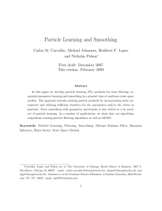 Particle Learning and Smoothing