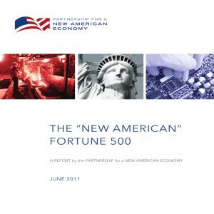 “New American” Fortune 500 - Partnership for a New American