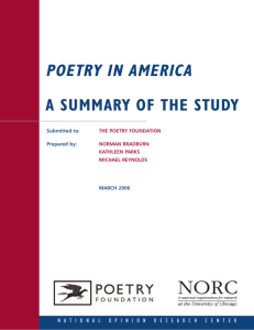 Poetry in America: A Summary of the Study