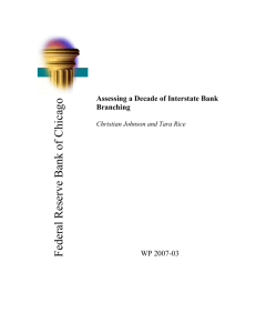 Assessing a Decade of Interstate Bank Branching