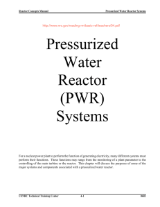 Pressurized Water Reactor (PWR) Systems