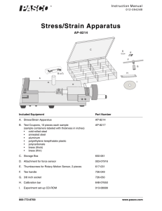 Stress/Strain Apparatus