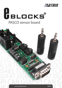 PASCO sensor board
