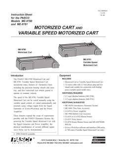 motorized cart and variable speed motorized cart