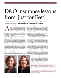 D&O insurance lessons from 'Just for Feet'