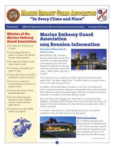 Marine Embassy Guard Association 2015 Reunion Information