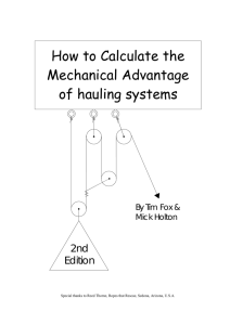 How to Calculate the Mechanical Advantage of hauling