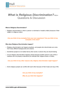 What is Religious Discrimination