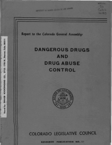 Dangerous Drugs and Drug Abuse Control