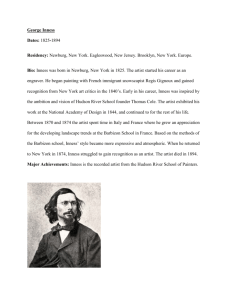 George Inness Dates: 1825-1894 Residency: Newburg, New York