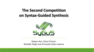 The Second Competition on Syntax