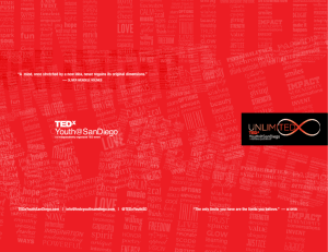 Program - TEDxYouth@SanDiego