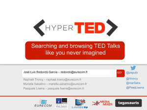 Searching and browsing TED Talks like you never imagined
