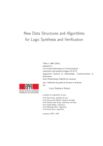 New Data Structures and Algorithms for Logic Synthesis and