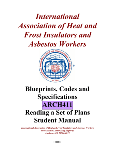 Blueprints, Codes and Specifications-ARCH411-Introduction