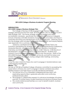 College of Business Summary - Minnesota State University, Mankato
