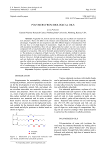 polymers from biological oils